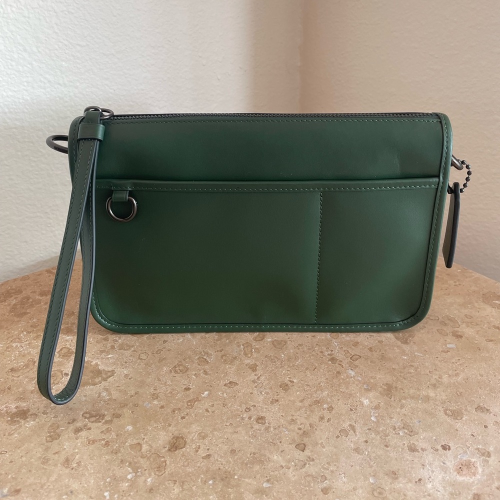Coach Heritage Leather Crossbody Bag & Bag Charm - Picture 6 of 15